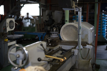 Where parts are being processed