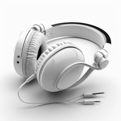 White Headphones for Clear Listening Experience
