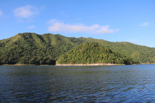 Hanabanilla Reservoir in the Escambray Mountains, Cuba Caribbean