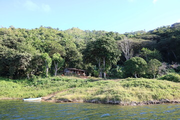 Hanabanilla Reservoir in the Escambray Mountains, Cuba Caribbean