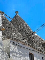 Trulli , Alberobello Puglia , Italy . Typical ancient italian building of south of Italy.