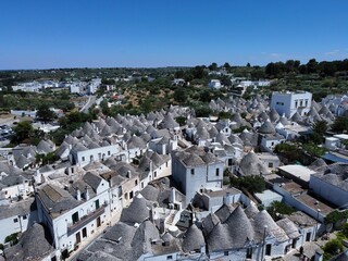 Trulli , Alberobello Puglia , Italy . Typical ancient italian building of south of Italy.