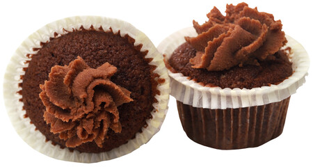 Freshly prepared homemade muffin