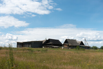 Fototapeta na wymiar abandoned rural buildings