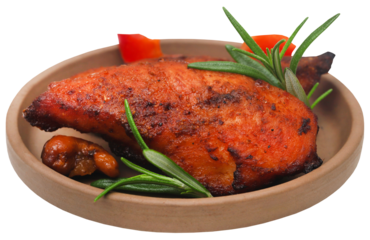 Fried chicken with rosemary