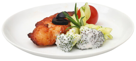 Fried chicken with rosemary