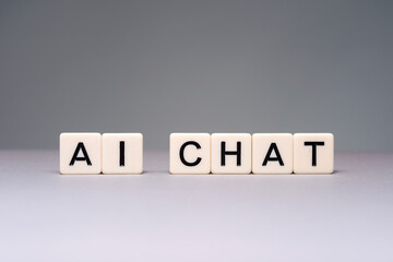 AI chat is like Chat GPT spelled in tiles