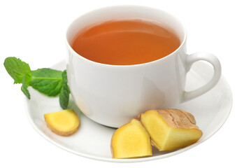 Herbal tea toast as breakfast