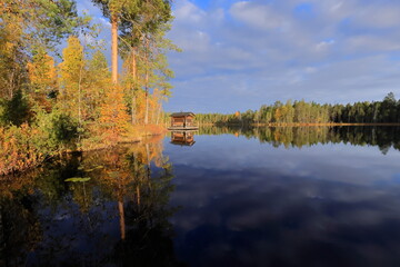 Finland, Kuhmo, lake Erilampi