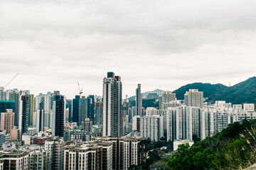 Fototapeta na wymiar city skyline Hong Kong
