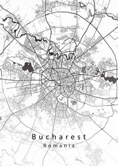 Bucharest Romania City Map