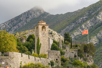 Fototapeta na wymiar Fortress of the Old Town of Stari Bar, Montenegro