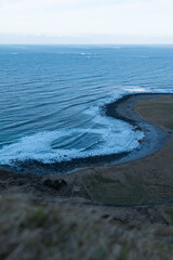 Mountains in Norway on an island