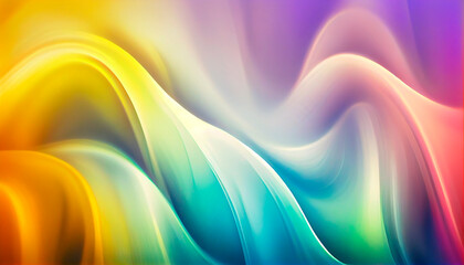 Obraz premium Multicolor / LGBT colors abstract background, wallpaper. Zero discrimination, inclusion, diversity. Pastel color waves.