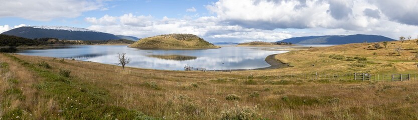 Landscape at the beautiful end of the world - Ushuaia, Tierra del Fuego, South America - Panorama