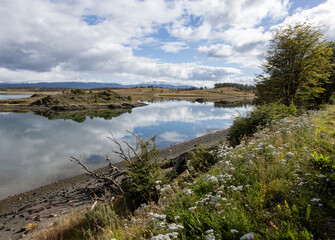 Obraz premium Landscape at the beautiful end of the world - Ushuaia, Tierra del Fuego, South America