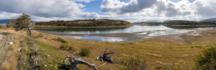 Landscape at the beautiful end of the world - Ushuaia, Tierra del Fuego, South America - Panorama