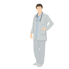 Fototapeta premium doctor with stethoscope