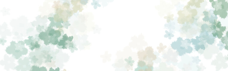 flowers and place for your text on white background.