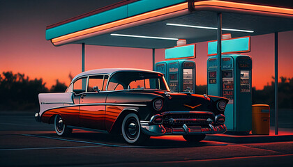 Classic 1950's Coupe - Generative Ai