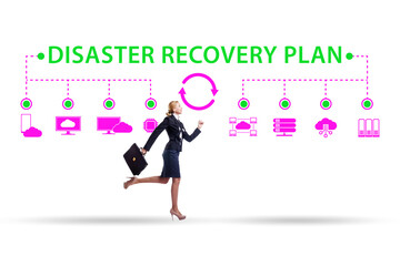 Obraz na płótnie Canvas Disaster recovery plan and backup concept