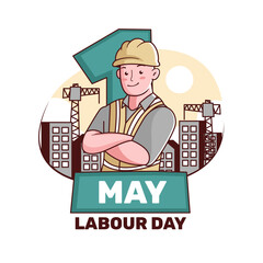hand draw labor day background