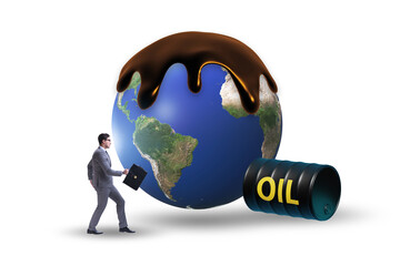 Concept of global oil business