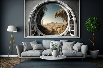 décor for the living room,. Generative AI