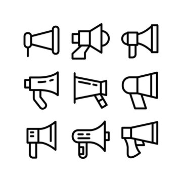 loudspeaker icon or logo isolated sign symbol vector illustration - high quality black style vector icons