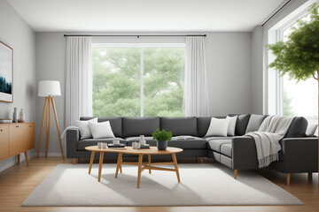 Relax and Unwind in This Comfortable Living Room with Modern Furniture