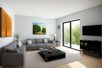 Relax and Unwind in This Comfortable Living Room with Modern Furniture