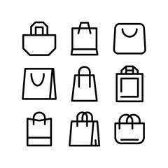 bag icon or logo isolated sign symbol vector illustration - high quality black style vector icons