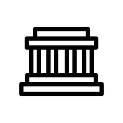 bank icon or logo isolated sign symbol vector illustration - high quality black style vector icons