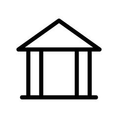 bank icon or logo isolated sign symbol vector illustration - high quality black style vector icons