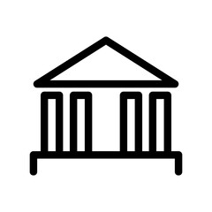 bank icon or logo isolated sign symbol vector illustration - high quality black style vector icons