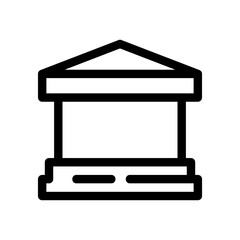 bank icon or logo isolated sign symbol vector illustration - high quality black style vector icons