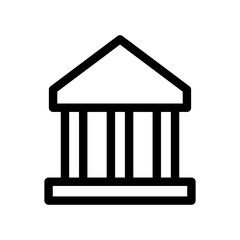 bank icon or logo isolated sign symbol vector illustration - high quality black style vector icons