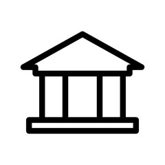 bank icon or logo isolated sign symbol vector illustration - high quality black style vector icons