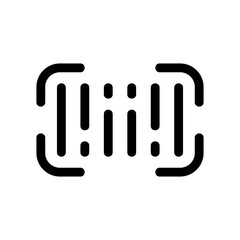 barcode icon or logo isolated sign symbol vector illustration - high quality black style vector icons