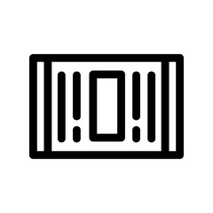 barcode icon or logo isolated sign symbol vector illustration - high quality black style vector icons