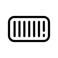 barcode icon or logo isolated sign symbol vector illustration - high quality black style vector icons