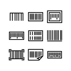 barcode icon or logo isolated sign symbol vector illustration - high quality black style vector icons