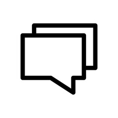 Fototapeta premium chat icon or logo isolated sign symbol vector illustration - high quality black style vector icons