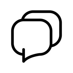 chat icon or logo isolated sign symbol vector illustration - high quality black style vector icons