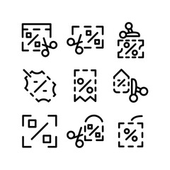 discount icon or logo isolated sign symbol vector illustration - high quality black style vector icons