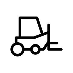 forklift icon or logo isolated sign symbol vector illustration - high quality black style vector icons