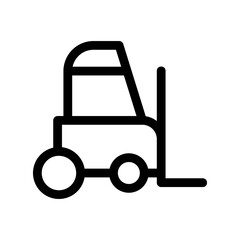 forklift icon or logo isolated sign symbol vector illustration - high quality black style vector icons