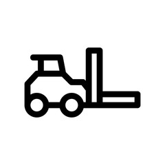 forklift icon or logo isolated sign symbol vector illustration - high quality black style vector icons