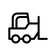 forklift icon or logo isolated sign symbol vector illustration - high quality black style vector icons