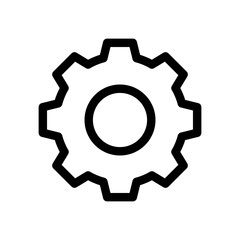 gear icon or logo isolated sign symbol vector illustration - high quality black style vector icons